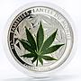 Benin 100 francs Famous World Plants series Cannabis Sativa CuNi coin 2010