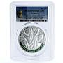 Armenia 100 dram Hundred Horse Chestnut Italy PR70 PCGS colored silver coin 2014
