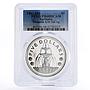 Barbados 5 dollars Shell Fountain PR68 PCGS proof silver coin 1982