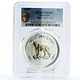 Australia 1 $ Lunar Calendar I Year of Tiger MS67 PCGS gilded silver coin 2010