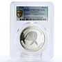 Argentina 1 pesos Defence of Human Rights PR67 PCGS silver coin 2006