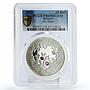 Belarus 20 rubles My Heart Love Feelings Emotions PR69 PCGS silver coin 2010