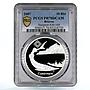 Belarus 20 rubles Endangered Wildlife Sturgeon Fish Fauna PR70 PCGS Ag coin 2007