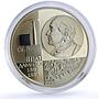 Belarus 20 rubles Ignacy Domeiko Minerals Chemistry Science silver coin 2002