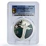 Mongolia 500 togrog New Wonders Brazil Christ Redeemer PR69 PCGS Ag coin 2008