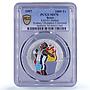 Benin 1000 francs Sydney Olympics Shot Put Piefort MS70 PCGS silver coin 1997