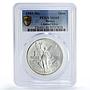 Mexico 1 onza Libertad Angel of Independence MS68 PCGS silver coin 1985