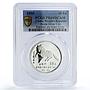 China 10 yuan Lunar Calendar Year of the Horse 1 oz PR69 PCGS silver coin 1990