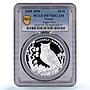 Poland 20 zlotych Puchacz Eagle Owl Birds Fauna PR70 PCGS silver coin 2005